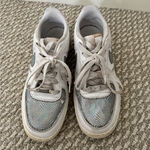 Nike Air Force 1s iridescent